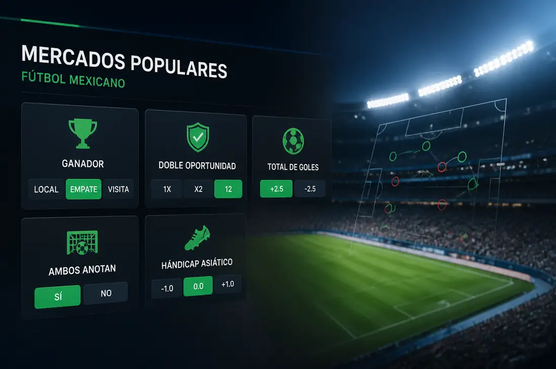Mercados de apuestas Liga MX México