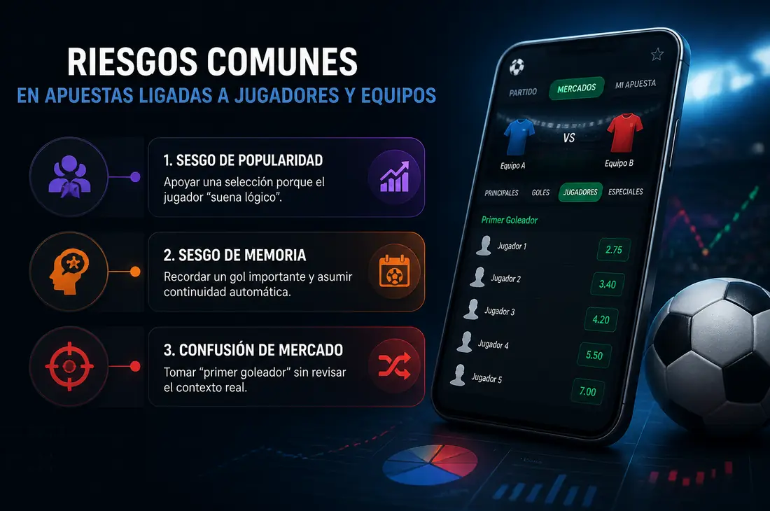 Riesgos en apuestas ligadas a jugadores y equipos